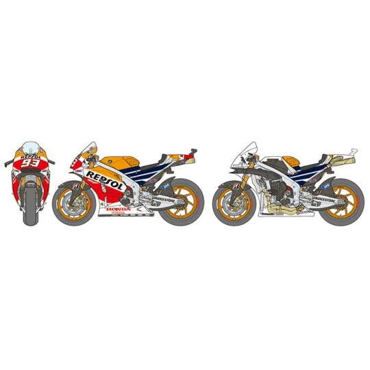 Motorcycle Honda RC213V 2014 Repsol 1/12 Tamiya Tamiya 14130 - 11 14130-Motorcycle Honda RC213V 2014 Repsol 1/12 Tamiya - 14130