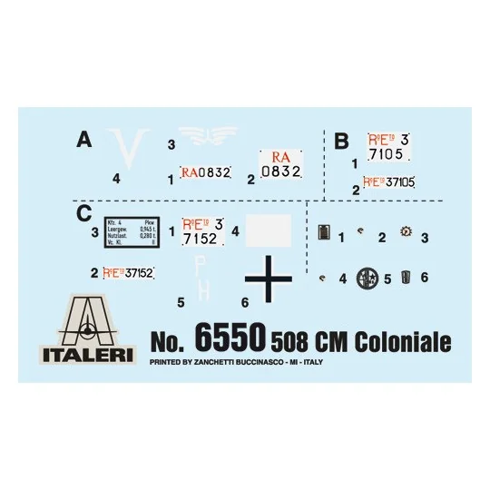 Véhicule 508 CM Coloniale 1/35 Italeri Italeri I6550 - 3 I6550-Véhicule 508 CM Coloniale 1/35 Italeri - I6550