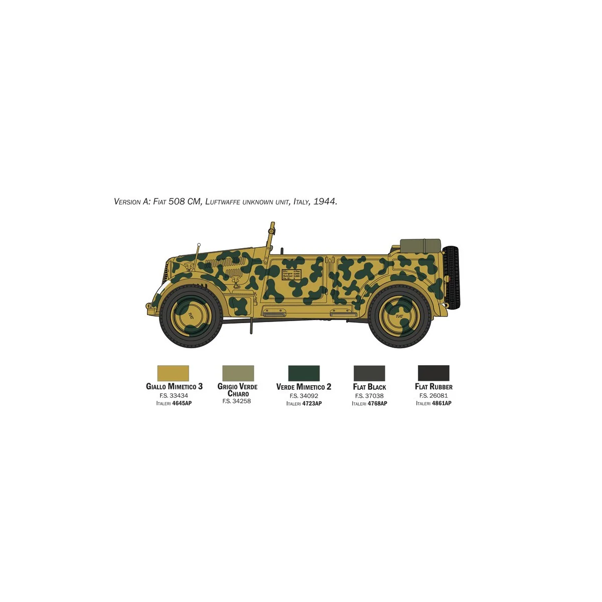 Véhicule 508 CM Coloniale 1/35 Italeri Italeri I6550 - 6 Véhicule 508 CM Coloniale 1/35 Italeri Italeri I6550 - 6