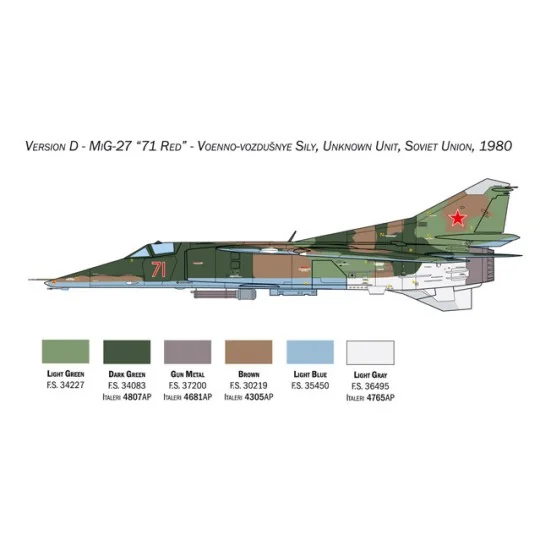 I2817-MiG-23BN/27D Flogger 1/48 Italeri - I2817