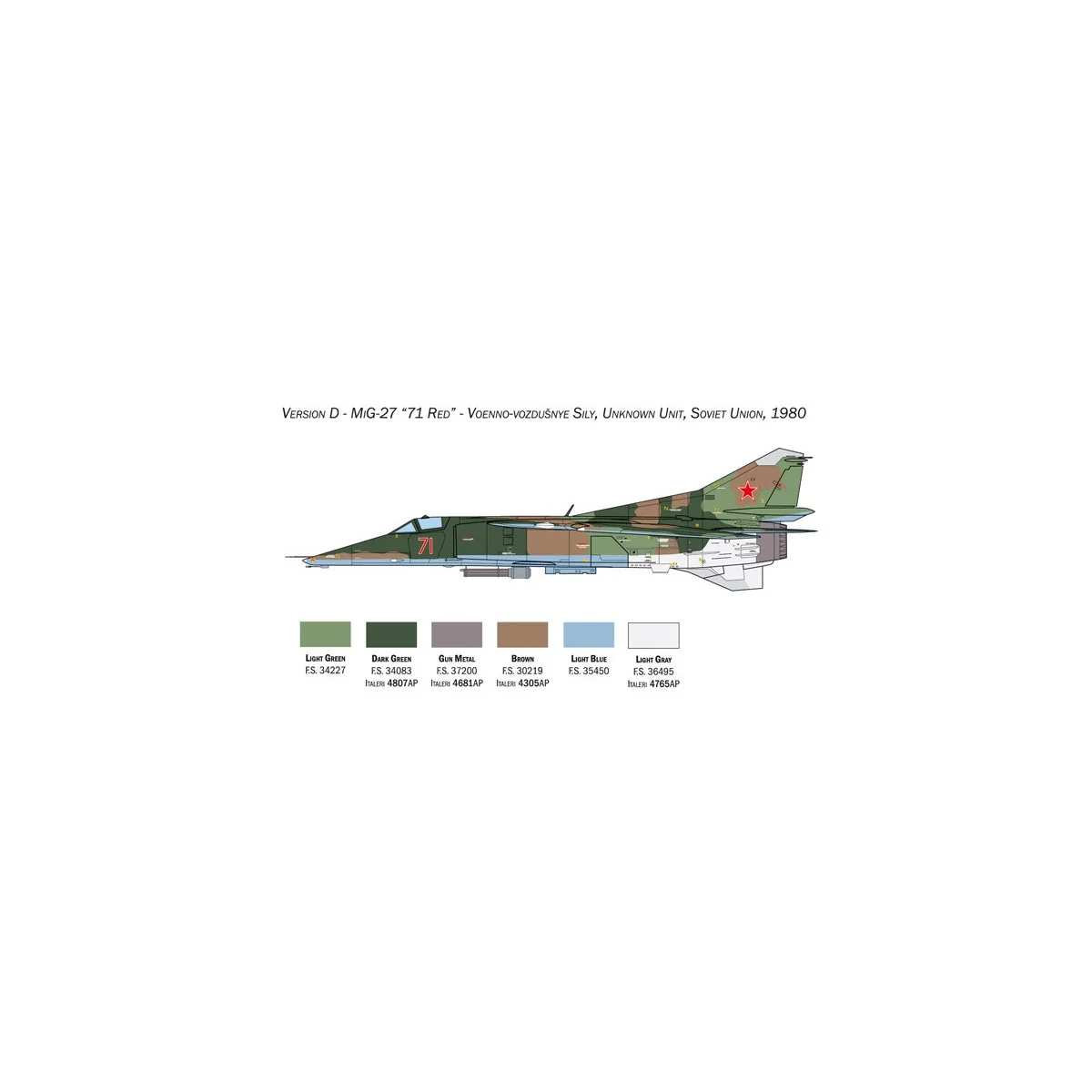 MiG-23BN/27D Flogger 1/48 Italeri Italeri I2817 - 7 MiG-23BN/27D Flogger 1/48 Italeri Italeri I2817 - 7