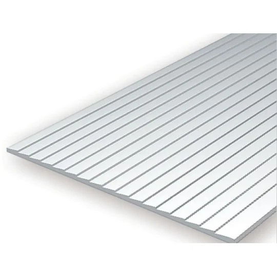Stepped grooved plate 1.0x0.75x150x300mm Ref: 4031 - Evergreen - S1... S1374031-Stepped grooved plate 1.0x0.75x150x300mm Ref: 4031 - Evergreen - S1374031