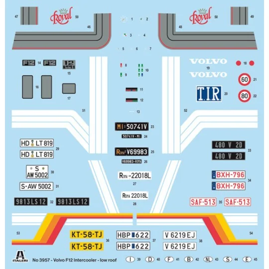I3957-Volvo F-12 Intercooler 1/24 Italeri
