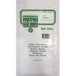 Plate grooved stepped 1.0x1.0x150x300mm Ref: 4041 - Evergreen - S13...