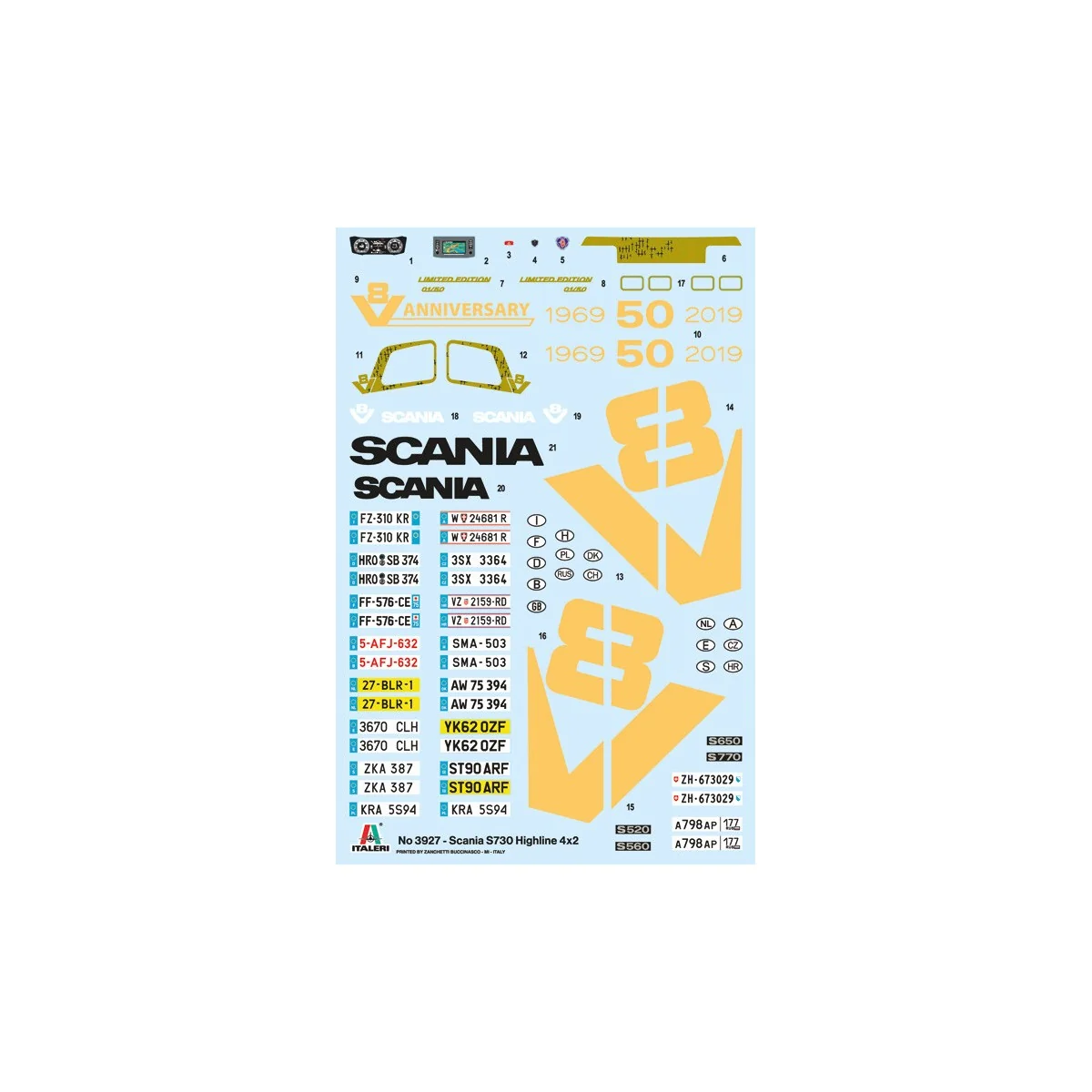 Scania S730 Highline 4x2 1/24 Italeri Italeri I3927 - 3