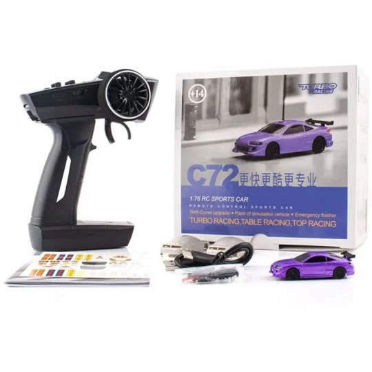 Micro Sport Purple 1/76 RTR Turbo Racing Turbo Racing TB-C72 - 4 TB-C72-Micro Sport Purple 1/76 RTR Turbo Racing - TB-C72