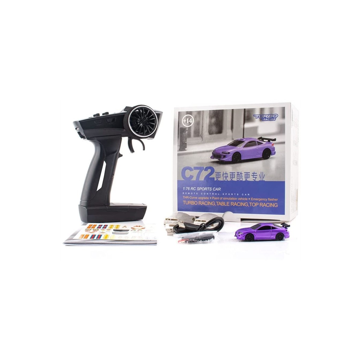 Micro Sport violette 1/76 RTR Turbo Racing Turbo Racing TB-C72 - 4