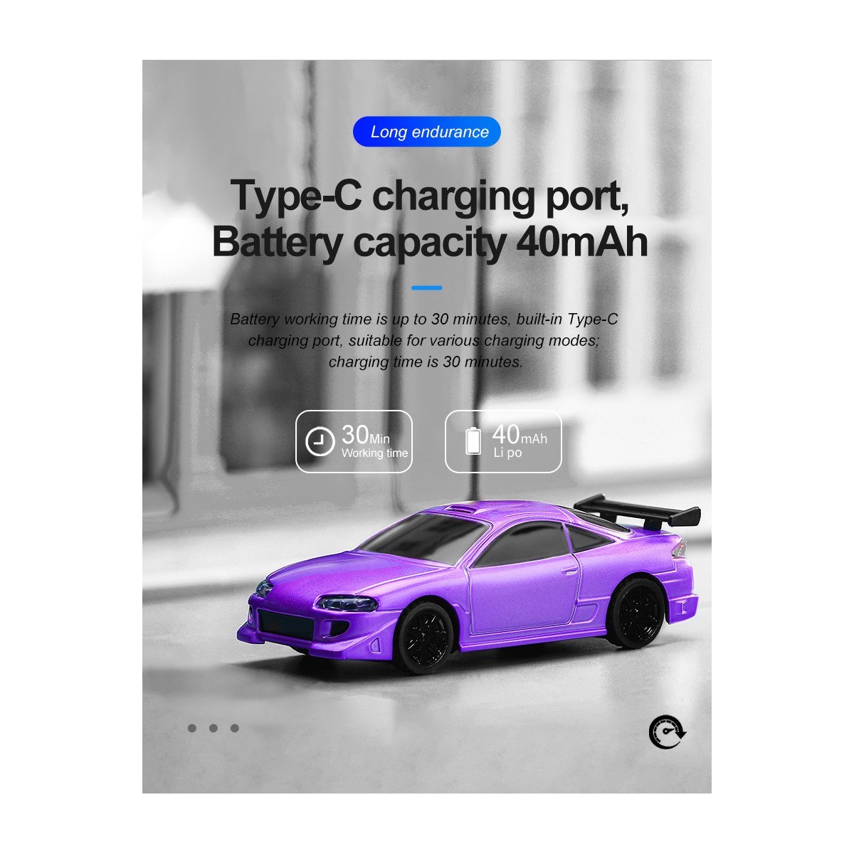 Micro Sport Purple 1/76 RTR Turbo Racing Turbo Racing TB-C72 - 8