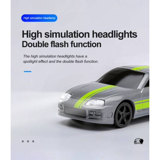 TB-C73-Micro Sport grise 1/76 RTR Turbo Racing