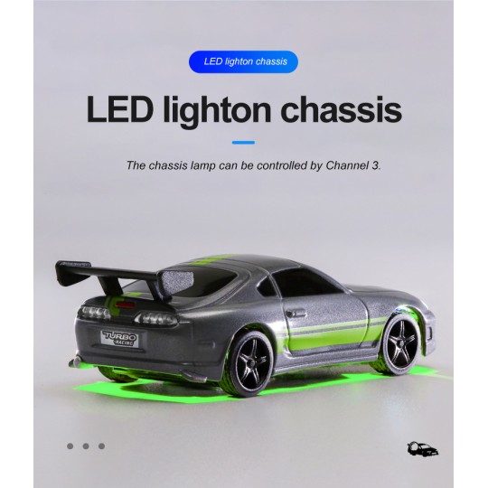 TB-C73-Micro Sport grise 1/76 RTR Turbo Racing