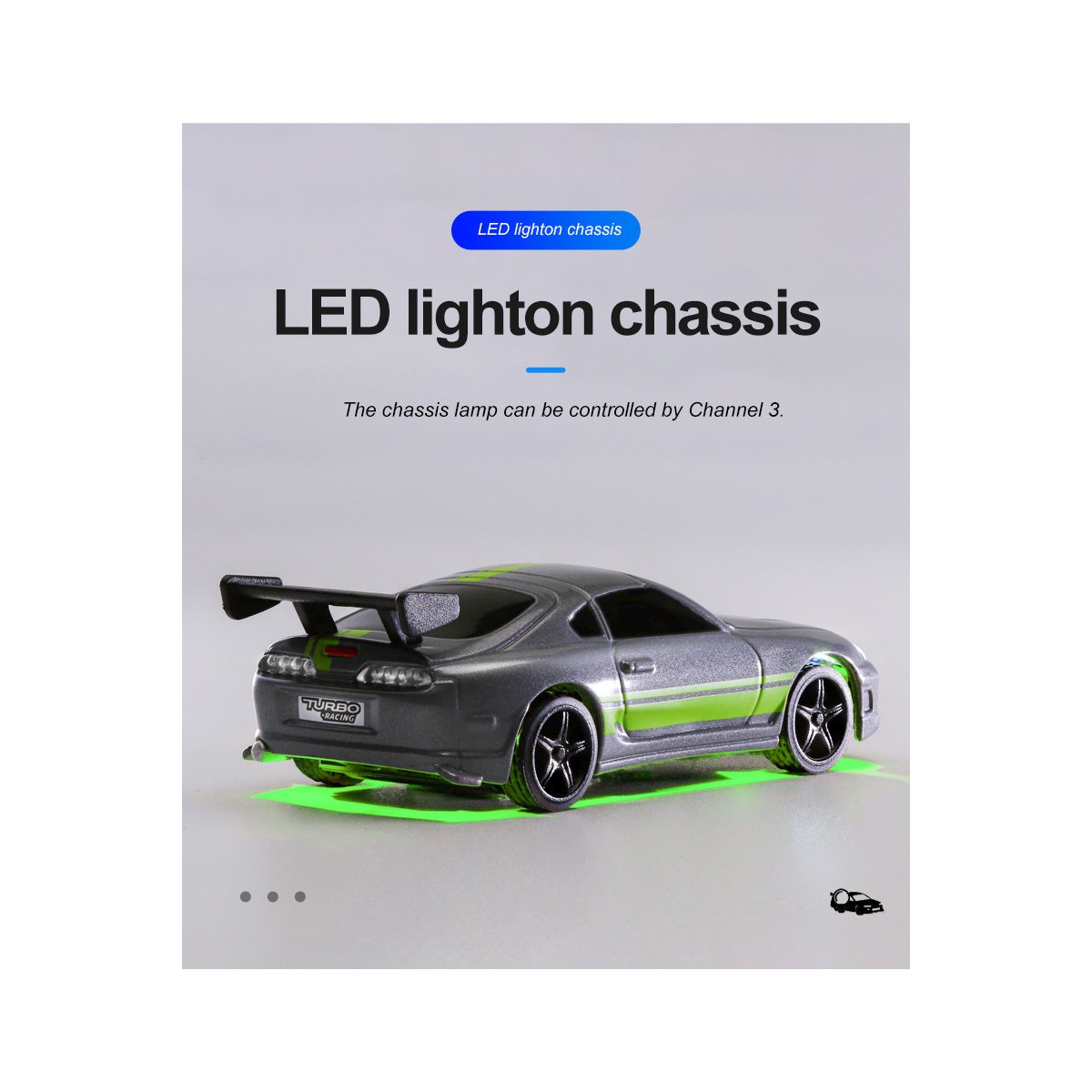 Micro Sport grise 1/76 RTR Turbo Racing Turbo Racing TB-C73 - 7