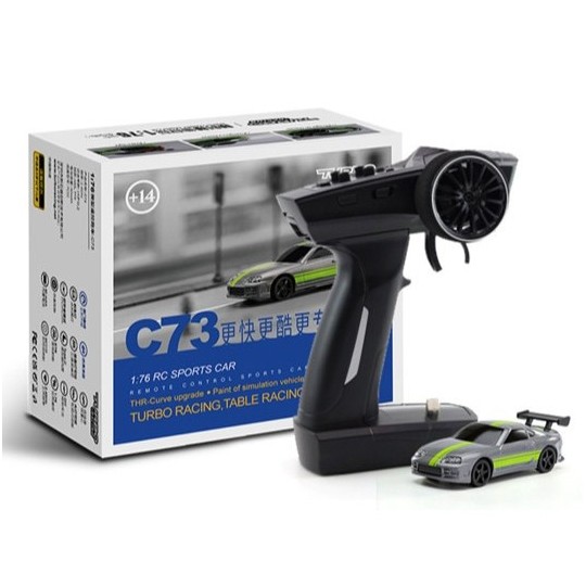 TB-C73-Micro Sport grise 1/76 RTR Turbo Racing