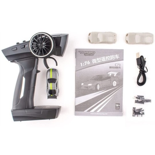 Micro Sport grey 1/76 RTR Turbo Racing Turbo Racing TB-C73 - 5 TB-C73-Micro Sport grey 1/76 RTR Turbo Racing - TB-C73