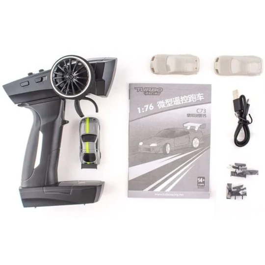 Micro Sport grey 1/76 RTR Turbo Racing Turbo Racing TB-C73 - 5 TB-C73-Micro Sport grey 1/76 RTR Turbo Racing - TB-C73