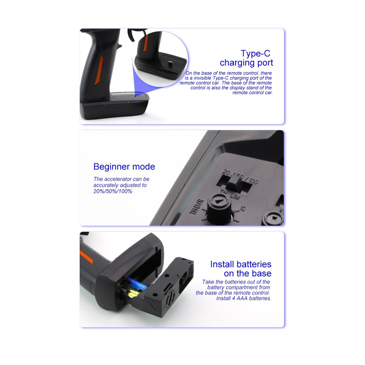 Micro Sport grise 1/76 RTR Turbo Racing Turbo Racing TB-C73 - 12