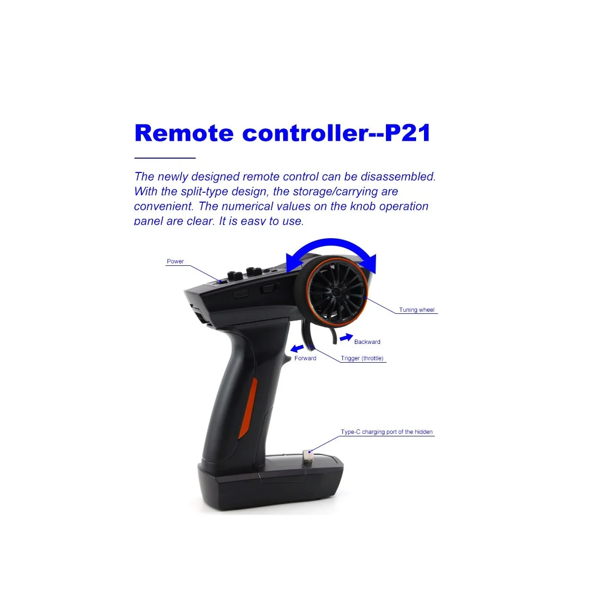 Micro Monster Truck Black 1/76 RTR Turbo Racing Turbo Racing TB-C81-BL - 8