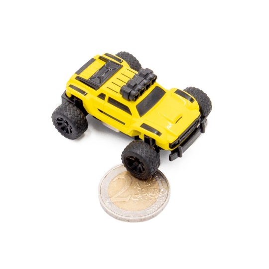 TB-C81-YE-Micro Monster Truck jaune 1/76 RTR Turbo Racing
