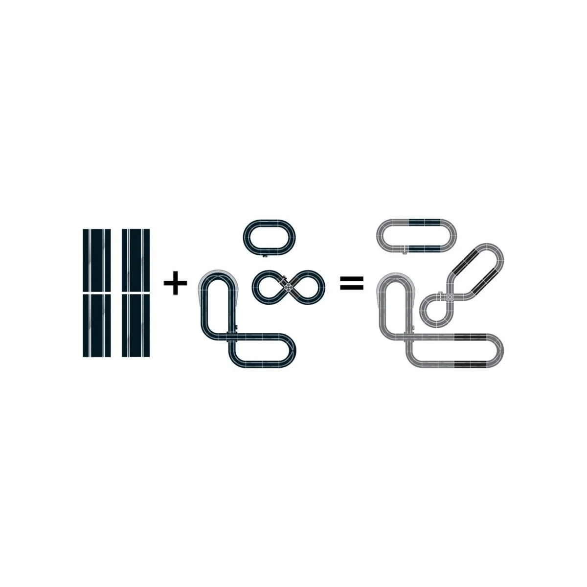 Pack Extension 4, straight line (x4) circuit 1/32 Scalextric Scalextric C8526 - 1