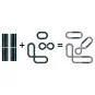 C8526-Pack Extension 4, straight line (x4) circuit 1/32 Scalextric - C8526