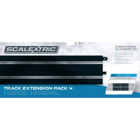 C8526-Pack Extension 4, straight line (x4) circuit 1/32 Scalextric - C8526