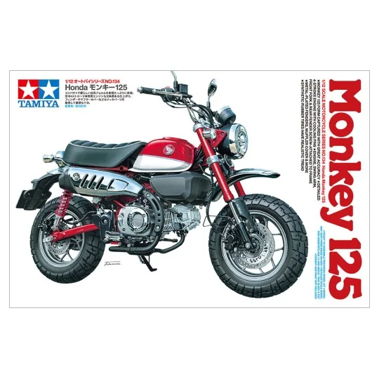 Moto Honda Monkey 125 1/12 Tamiya Tamiya 14134 - 2 14134-Moto Honda Monkey 125 1/12 Tamiya - 14134