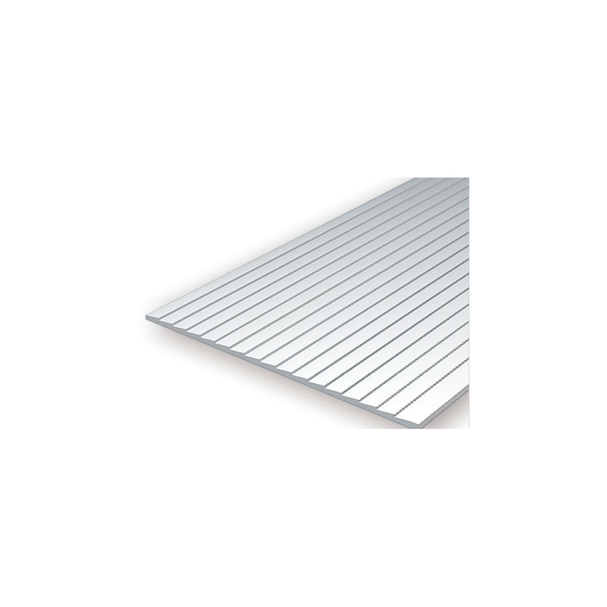 Plate grooved stepped 1.0x1.5x150x300mm Ref: 4061 - Evergreen - S13...