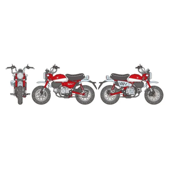 Moto Honda Monkey 125 1/12 Tamiya Tamiya 14134 - 10 14134-Moto Honda Monkey 125 1/12 Tamiya - 14134