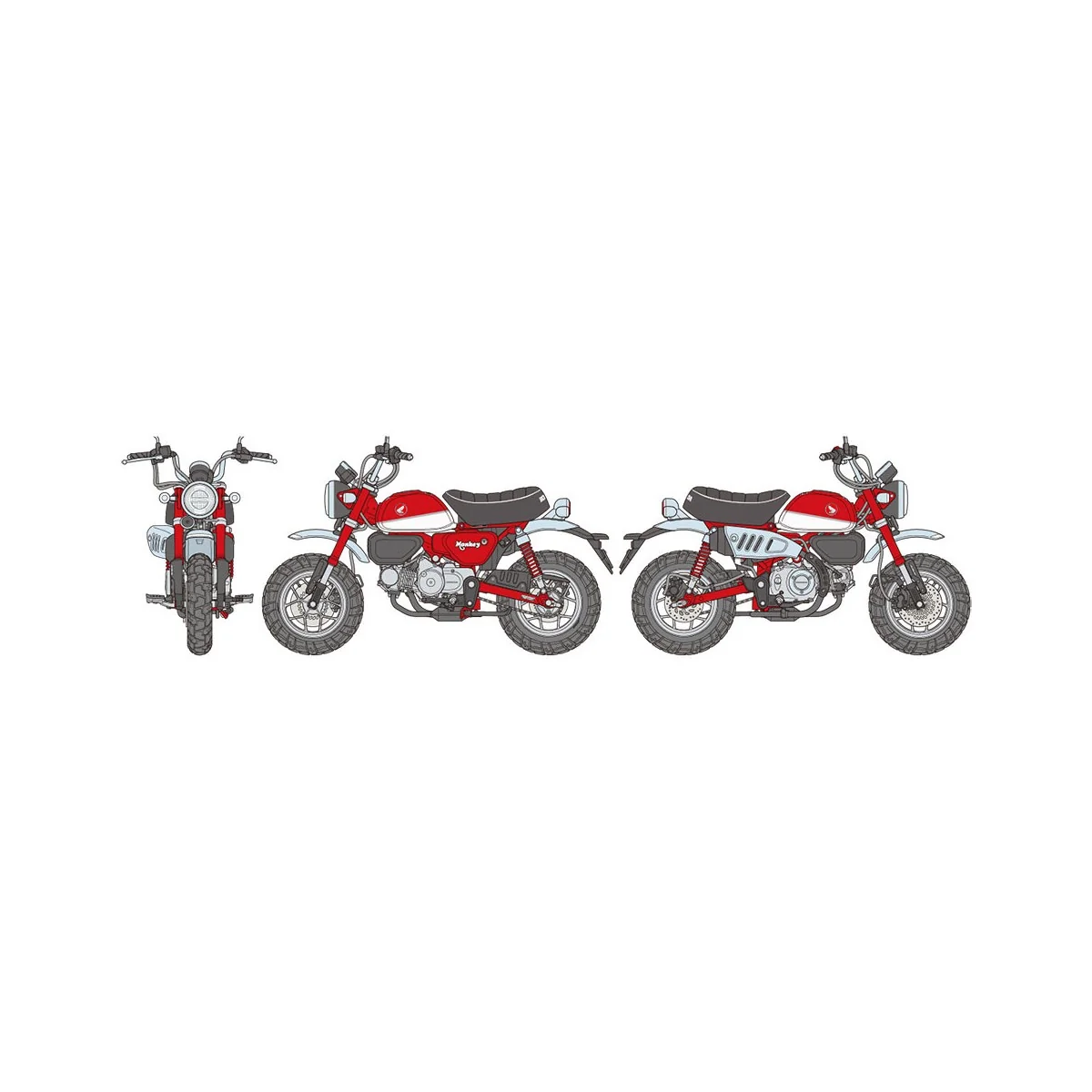 Moto Honda Monkey 125 1/12 Tamiya Tamiya 14134 - 10 Moto Honda Monkey 125 1/12 Tamiya Tamiya 14134 - 10
