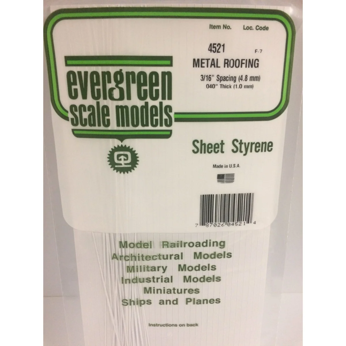 Metal roof cladding panel 1.0x4.8x150x300mm Ref: 4521 - Evergreen -... Metal roof cladding panel 1.0x4.8x150x300mm Ref: 4521 - Evergreen -...