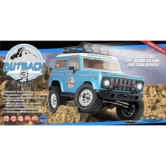 Outback 3 Treka Crawler 4WD 1/10 RTR FTX FTX FTX5594B - 9 FTX5594B-Outback 3 Treka Crawler 4WD 1/10 RTR FTX - FTX5594B