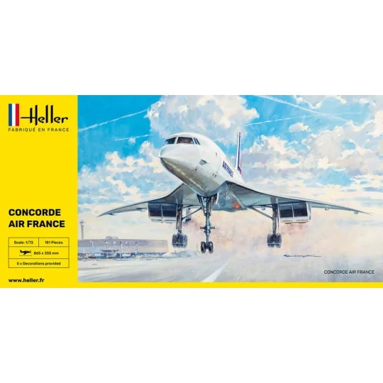Concorde Air France 1/72 Heller Heller 80469 - 2 HEL-80469-Concorde Air France 1/72 Heller - HEL-80469