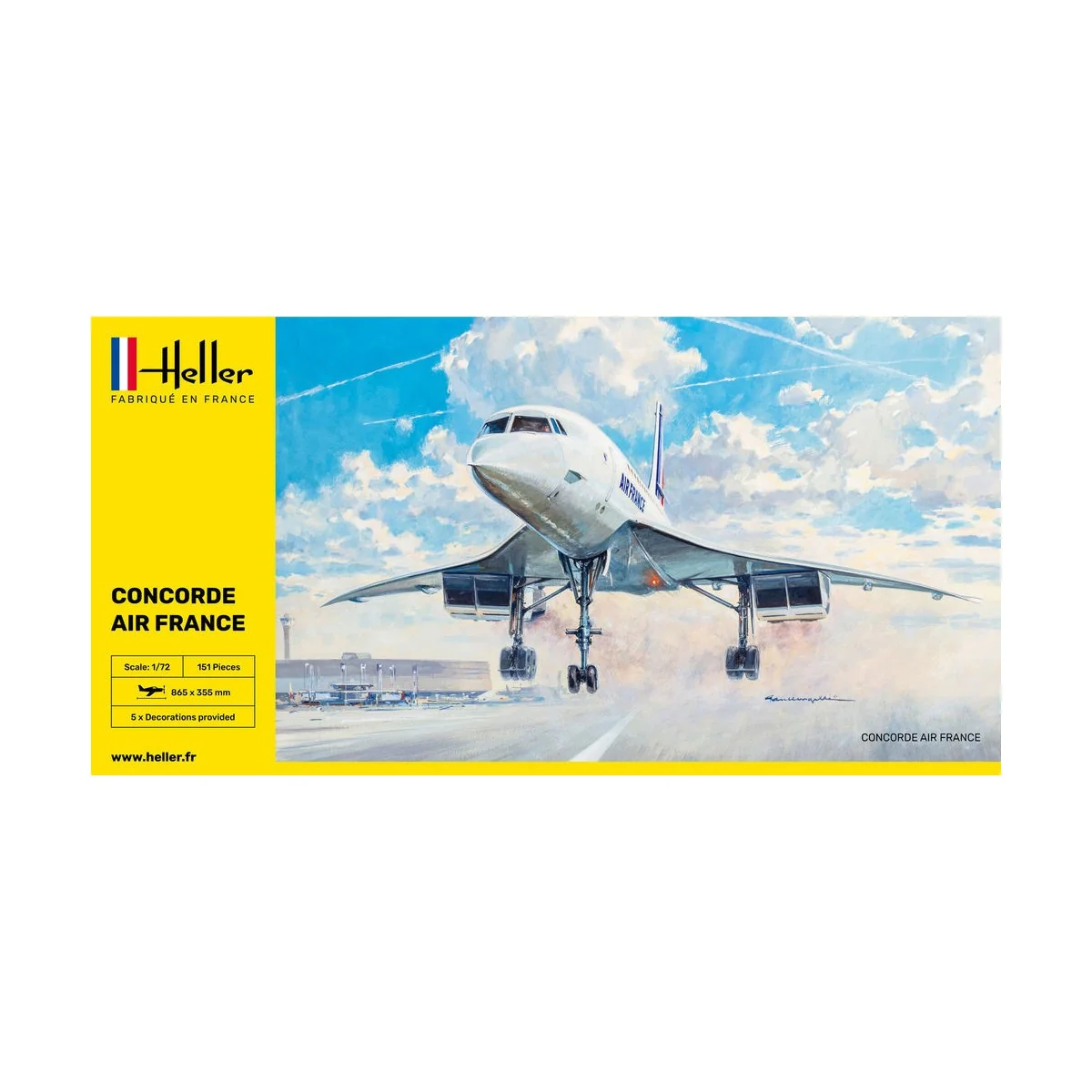 Concorde Air France 1/72 Heller Heller 80469 - 2 Concorde Air France 1/72 Heller Heller 80469 - 2