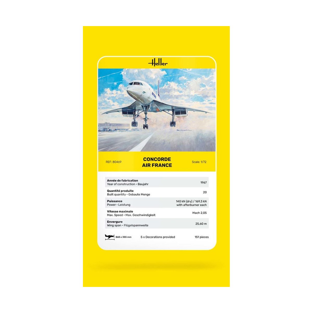 Concorde Air France 1/72 Heller Heller 80469 - 5