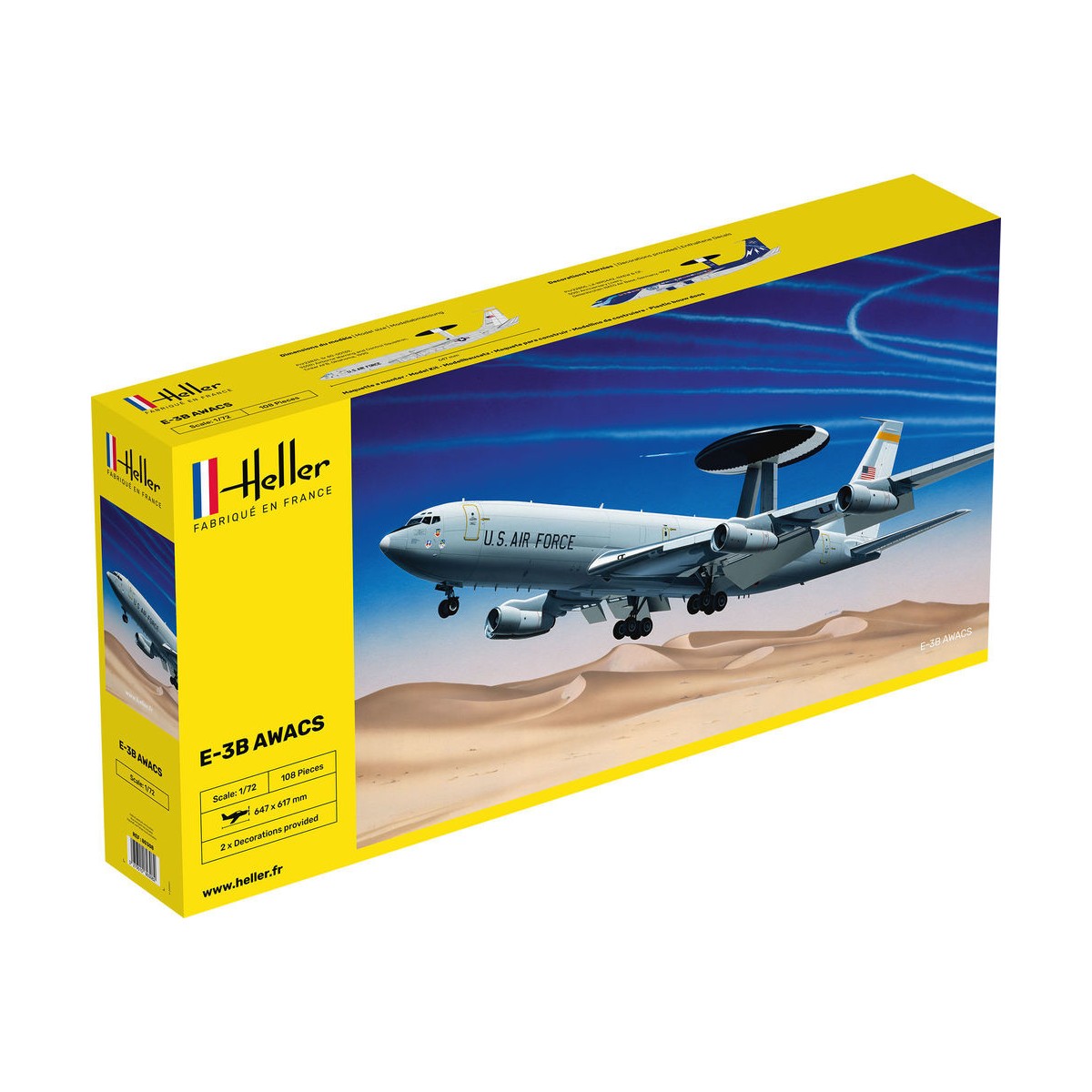 Aircraft E-3B Awacs 1/72 Heller Heller 80308 - 1