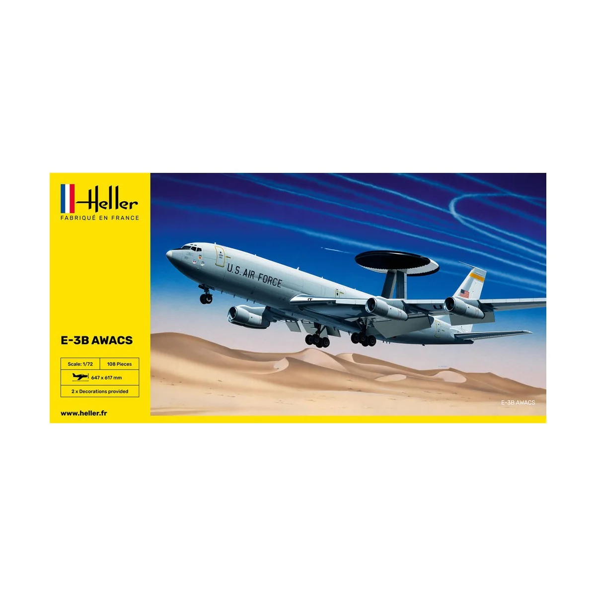 Aircraft E-3B Awacs 1/72 Heller Heller 80308 - 2 Aircraft E-3B Awacs 1/72 Heller Heller 80308 - 2