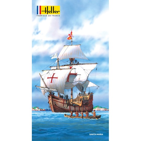HEL-80865-Boat Santa Maria 1/75 Heller