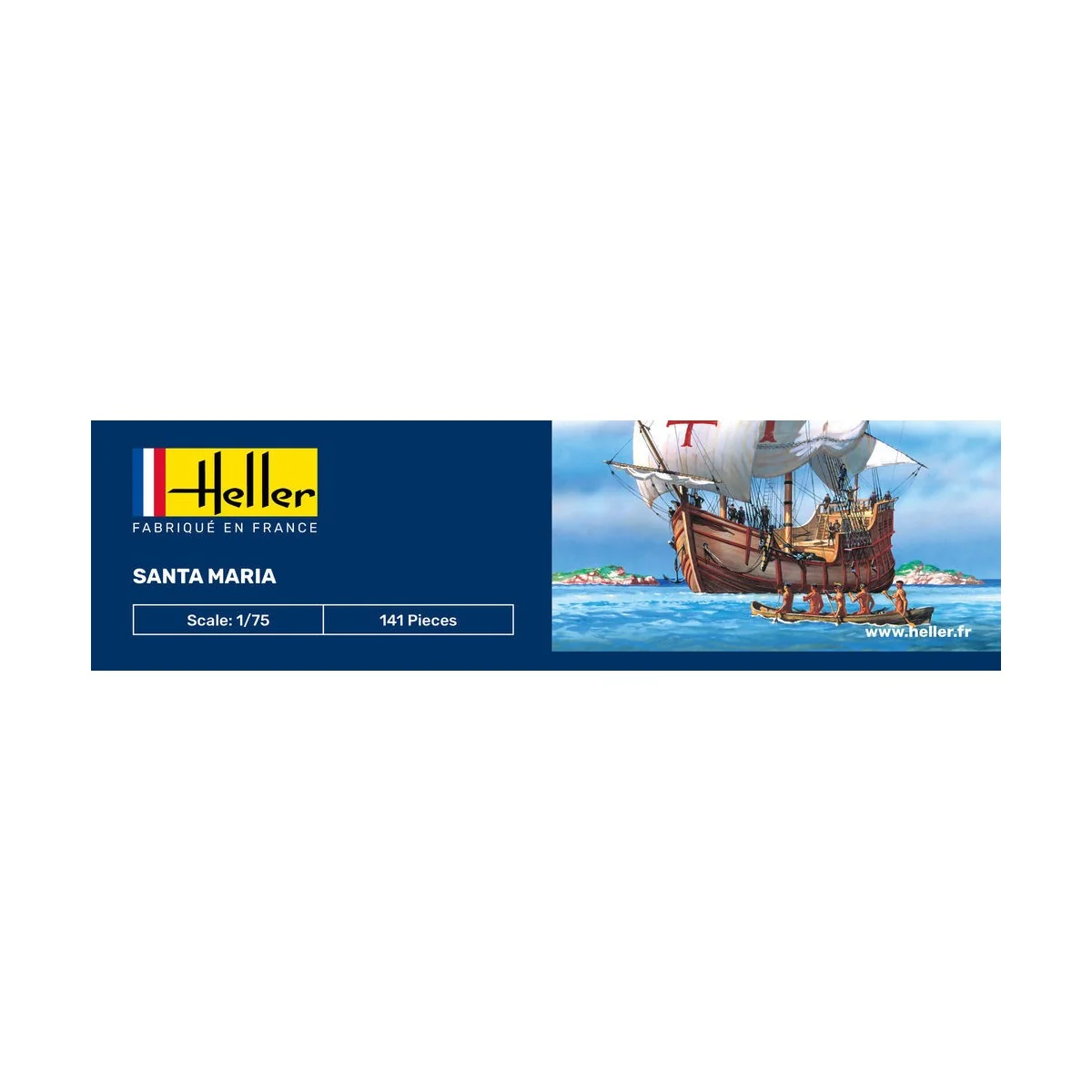 Boat Santa Maria 1/75 Heller Heller HEL-80865 - 4 Boat Santa Maria 1/75 Heller Heller HEL-80865 - 4