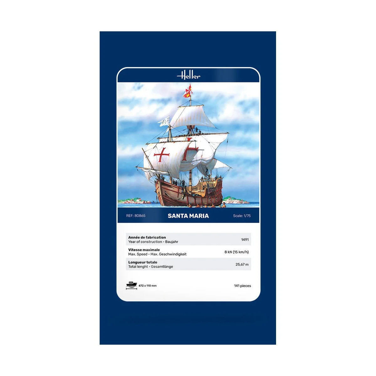 Boat Santa Maria 1/75 Heller Heller HEL-80865 - 5