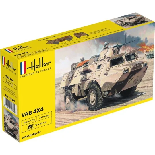 Véhicule VAB 4x4 1/72 Heller Heller HEL-79898 - 1 HEL-79898-Véhicule VAB 4x4 1/72 Heller - HEL-79898
