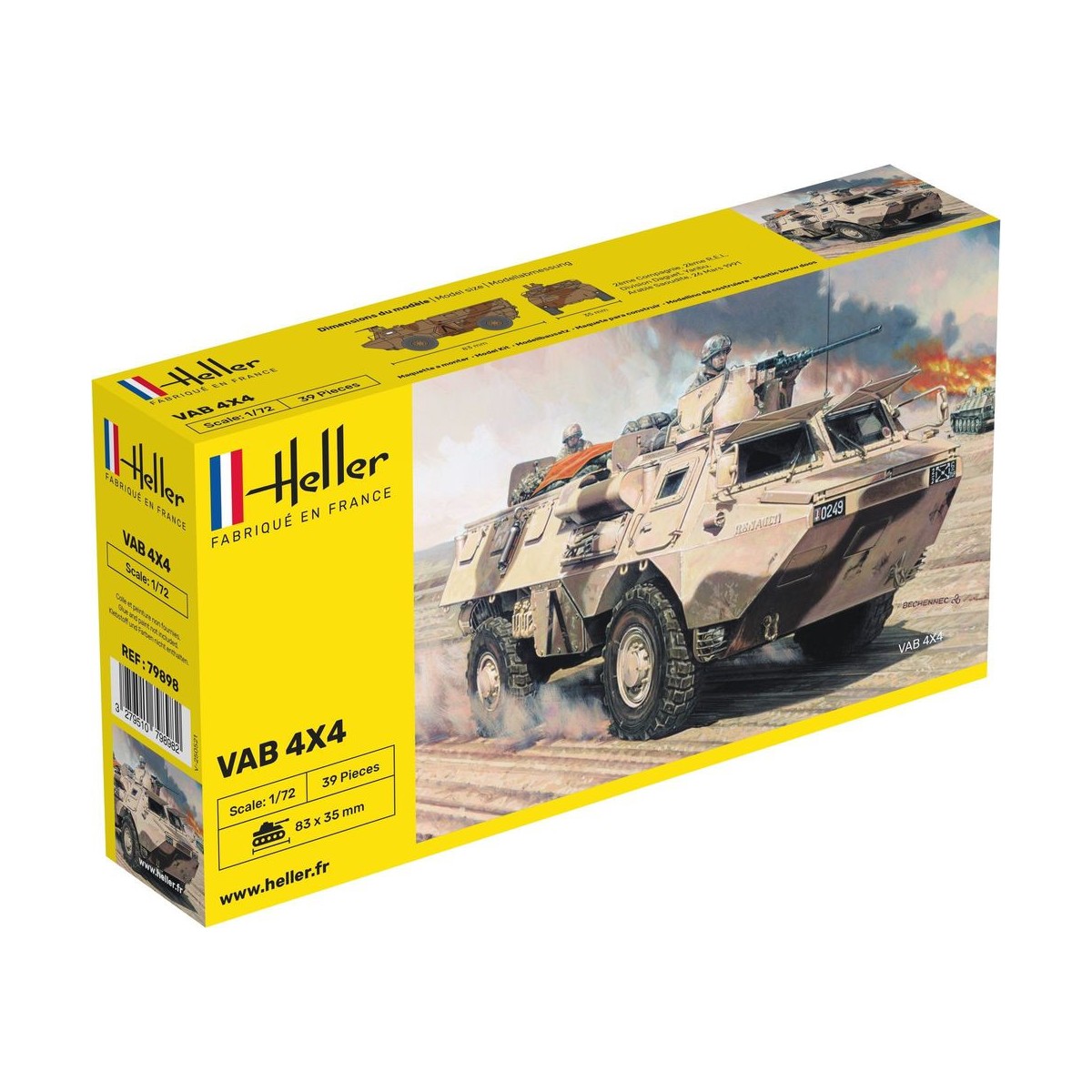 Véhicule VAB 4x4 1/72 Heller Heller HEL-79898 - 1 Véhicule VAB 4x4 1/72 Heller Heller HEL-79898 - 1