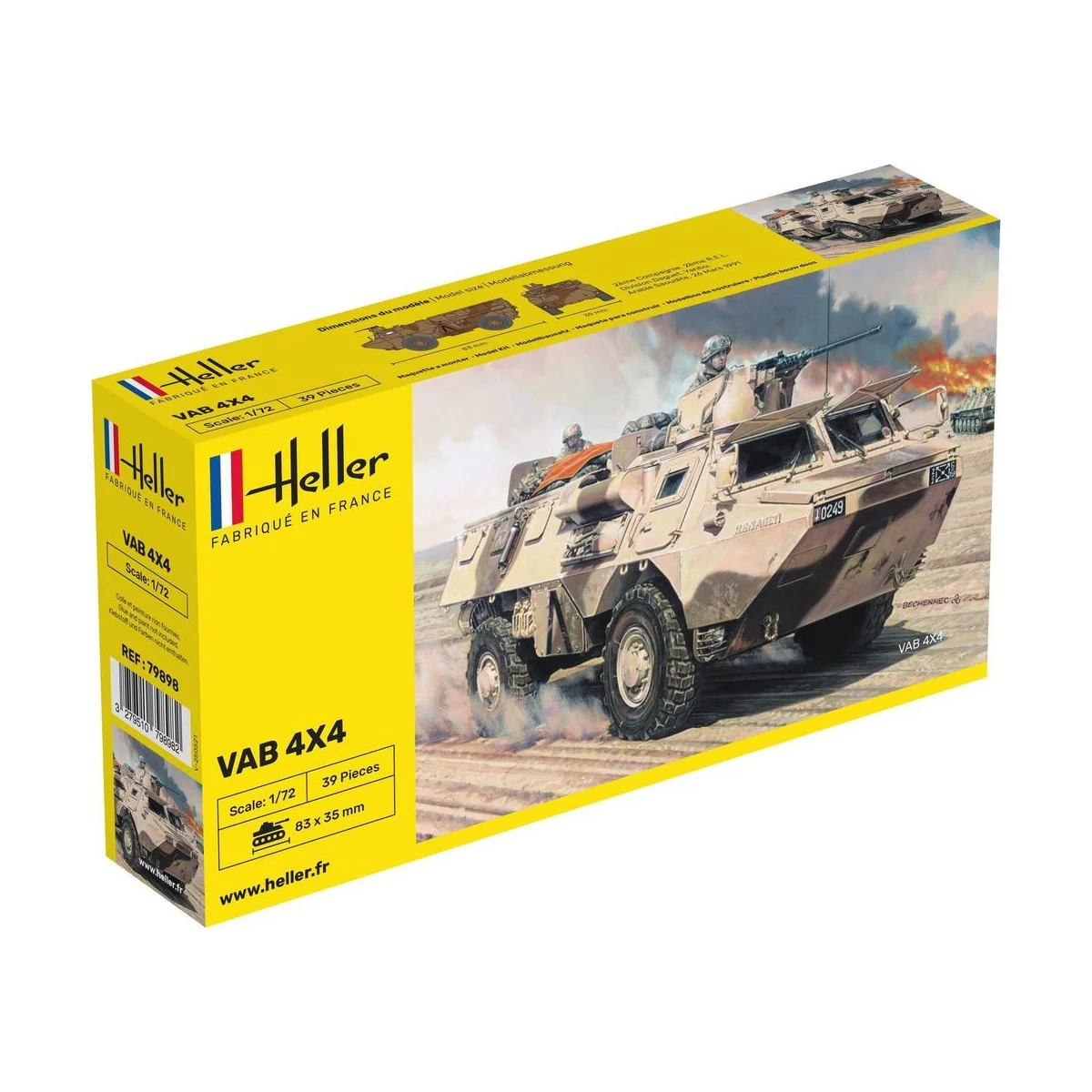 Véhicule VAB 4x4 1/72 Heller Heller HEL-79898 - 1 Véhicule VAB 4x4 1/72 Heller Heller HEL-79898 - 1