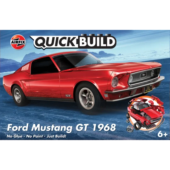 J6035-Ford Mustang GT 1968 - Quick Build Airfix