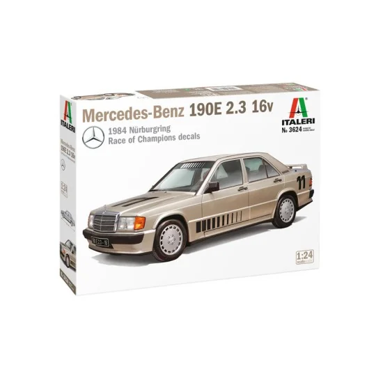 I3624-Mercedes 190 E 2.3 16V 1/24 Italeri
