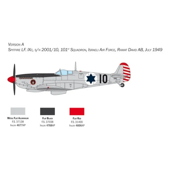 Spitfire Mk. IX 1/48 Italeri Italeri I2804 - 4 I2804-Spitfire Mk. IX 1/48 Italeri - I2804