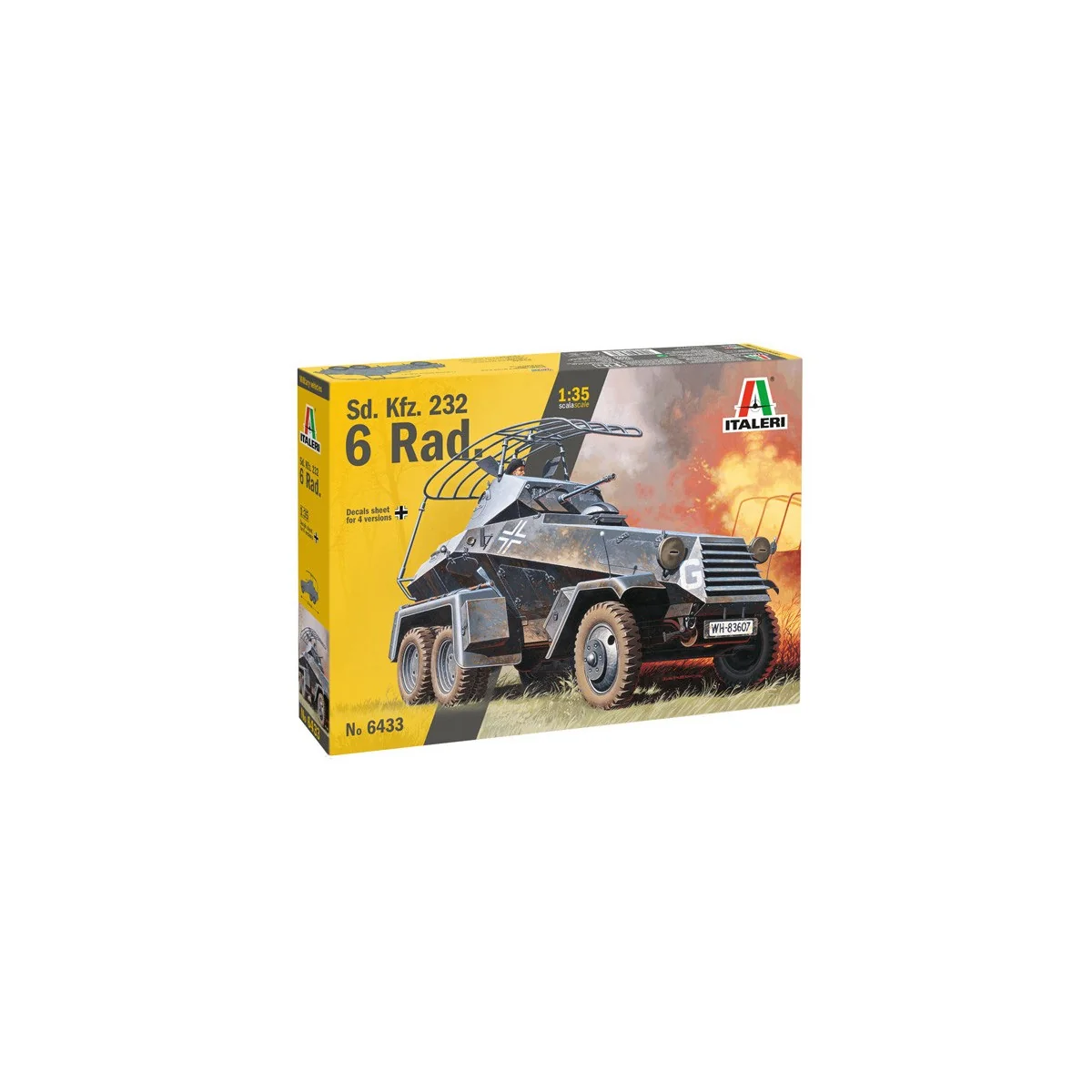 Véhicule Sd.Kfz.232 6-Rad 1/35 Italeri Italeri I6433 - 2 Véhicule Sd.Kfz.232 6-Rad 1/35 Italeri Italeri I6433 - 2