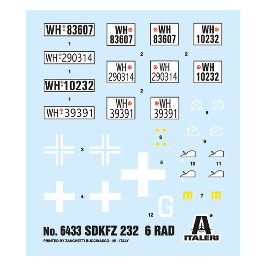 Vehicle Sd.Kfz.232 6-Rad 1/35 Italeri Italeri I6433 - 3 I6433-Vehicle Sd.Kfz.232 6-Rad 1/35 Italeri - I6433