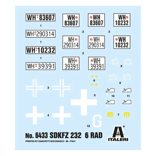 I6433-Vehicle Sd.Kfz.232 6-Rad 1/35 Italeri - I6433
