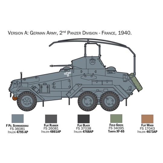 Vehicle Sd.Kfz.232 6-Rad 1/35 Italeri Italeri I6433 - 4 I6433-Vehicle Sd.Kfz.232 6-Rad 1/35 Italeri - I6433