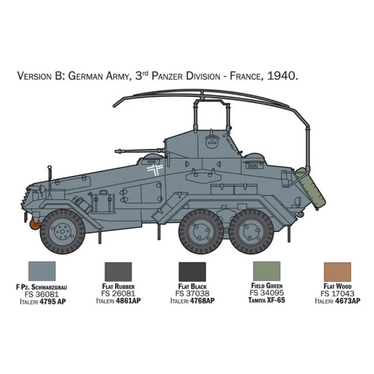 I6433-Vehicle Sd.Kfz.232 6-Rad 1/35 Italeri - I6433