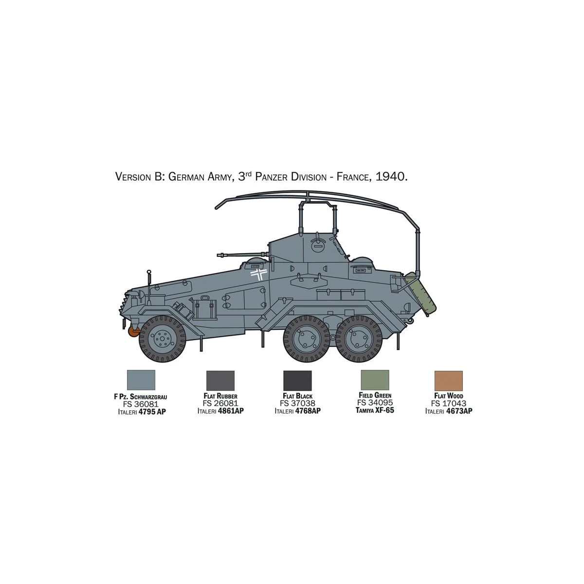 Vehicle Sd.Kfz.232 6-Rad 1/35 Italeri Italeri I6433 - 5